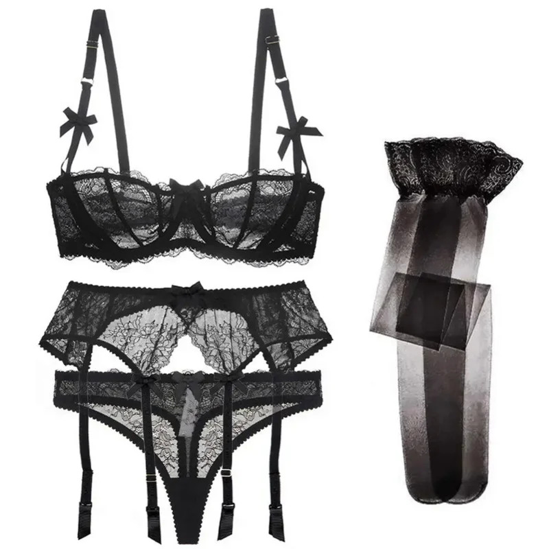 Nuovo 2025 lusso mezza tazza p - Lace Bralette Set recensione e prezzo